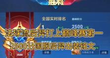 张大仙后羿出装攻略（玩转后羿，射击无敌的秘诀揭秘）