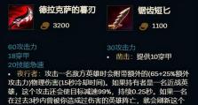 电竞联盟出装攻略（细节决定胜负，合理出装助你战胜敌人）